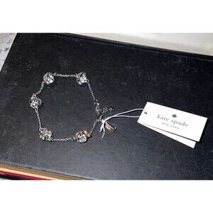 BRAND NEW Kate Spade Lady Marmalade Bracelet Clear/Silver Color No Dustbag